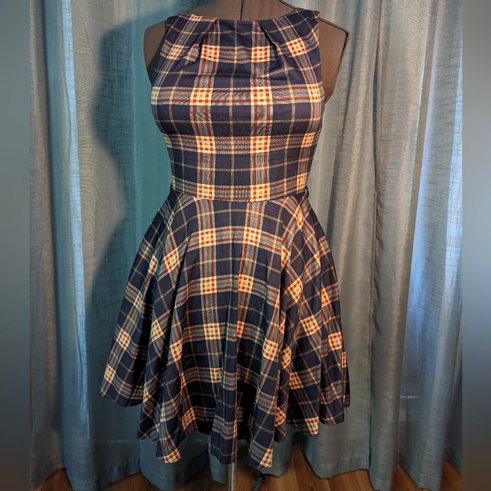 Modcloth Luck Be a Lady Plaid Dress
